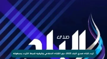 تردد قناة صدى البلد 2025: دور القناة الإعلامي وكيفية ضبط التردد بسهولة